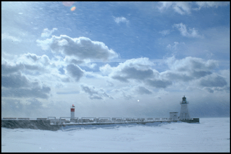 Port Dover Pier in winter, Real estate Port Dover, Retire Southern Ontario